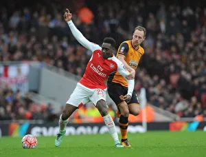 Arsenal V Hull City - FA Cup 2015-16 Prints: Clash of the Midfield: Danny Welbeck vs. David Meyler - Arsenal vs. Hull FA Cup Showdown