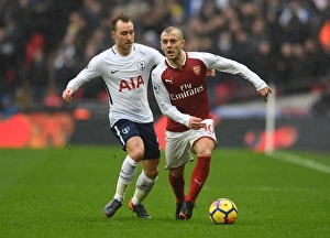 Tottenham Hotspur V Arsenal 2017-18 Prints: Clash of Midfield Geniuses: Wilshere vs. Eriksen - A Premier League Showdown