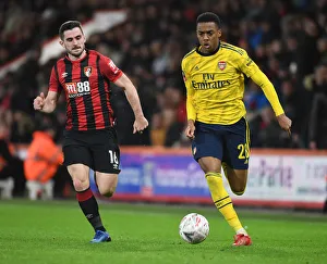 AFC Bournemouth V Arsenal - FA Cup 4th Rd 2020 Prints: Clash of Midfield Maestros: Joe Willock vs. Lewis Cook in FA Cup Fourth Round