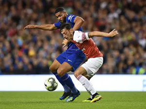 Arsenal V Chelsea Pre Season Friendly 2018-19 Prints: Clash of Midfield Maestros: Ozil vs