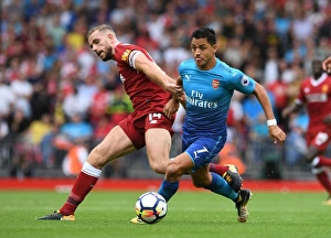 Liverpool V Arsenal 2017-18 Prints: Clash of the Midfield Maestros: Sanchez vs