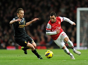 Clash of Midfield Maestros: Santi Cazorla vs. Lucas Leiva (Arsenal vs. Liverpool, 2012-13)