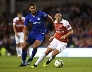 Arsenal V Chelsea Pre Season Friendly 2018-19 Prints: Clash of Midfield Talents: Ozil vs