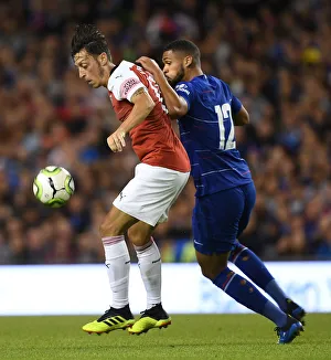 Arsenal V Chelsea Pre Season Friendly 2018-19 Prints: Clash of Midfield Talents: Ozil vs. Loftus-Cheek in Arsenal vs. Chelsea Pre-Season Battle