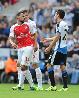 Newcastle United V Arsenal 2015-16 Prints: Clash of the Midfield Titans: Coquelin vs