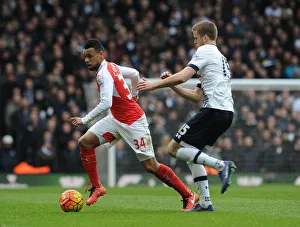 Tottenham Hotspur V Arsenal 2015-16 Prints: Clash of Midfield Titans: Coquelin vs