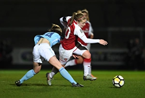Arsenal Women V Manchester City Ladies - Continentail Cup Final Prints: Clash of the Midfield Titans: Kim Little vs