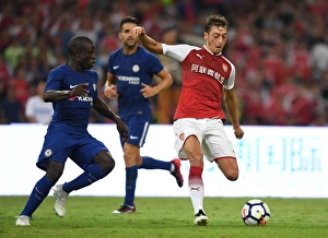 Arsenal V Chelsea - Pre Season 2017-18 Prints: Clash of Midfield Titans: Ozil vs. Kante - Arsenal vs. Chelsea Pre-Season 2017-18