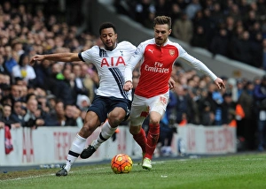 Clash of Midfield Titans: Ramsey vs. Dembele, Premier League 2015-16 - Arsenal's Ramsey Takes on Tottenham's Dembele in Epic Battle