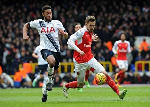 Tottenham Hotspur V Arsenal 2015-16 Prints: Clash of Midfield Titans: Ramsey vs. Dembele - Arsenal vs. Tottenham (2015-16)