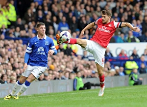 Everton Prints: Clash of Midfield Titans: Ramsey vs. Barkley - Everton vs. Arsenal, Premier League 2013/14