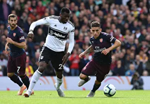 Fulham V Arsenal 2018-19 Prints: Clash of Midfield Titans: Torreira vs