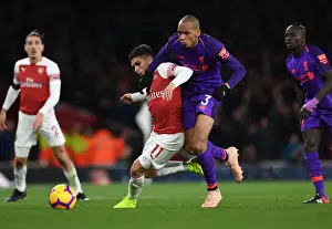Arsenal V Liverpool 2018-19 Prints: Clash of Midfield Titans: Torreira vs Fabinho - Arsenal vs Liverpool