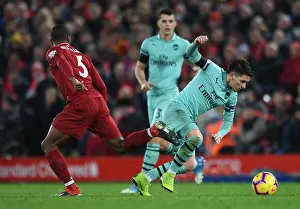 Liverpool V Arsenal 2018-19 Prints: Clash of Midfield Titans: Wijnaldum vs