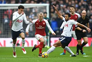 Tottenham Hotspur V Arsenal 2017-18 Prints: Clash of Midfield Titans: Wilshere vs Alli & Dembele (Tottenham vs Arsenal, 2017-18)