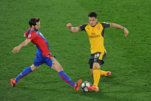Crystal Palace V Arsenal 2016-17 Prints: Clash of Midfield Titans: Xhaka vs Cabaye - A Premier League Showdown