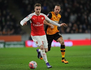 15/16 Hull City V Arsenal FA Cup Prints: Clash of Midfielders: Calum Chambers vs