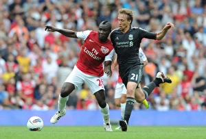 Arsenal V Liverpool 2011-2012 Prints: Clash of Midfielders: Frimpong vs. Lucas (Arsenal vs. Liverpool, 2011-2012)