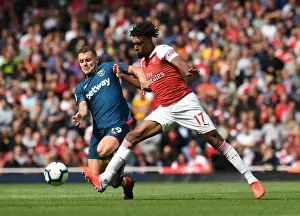 Arsenal V West Ham United 2018-19 Prints: Clash of Midfielders: Iwobi vs