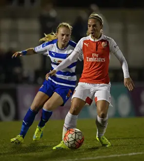 Arsenal Ladies V Reading FC Women 23rd March 2016 Prints: Clash of the Midfielders: Jordan Nobbs vs Molly Bartrip in Arsenal Ladies FC vs Reading FC Women
