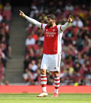 The Clash of Minds: Arsenal vs. Chelsea - Sead Kolasinac in Action, Arsenal Pre-Season Friendly 2021-22