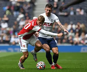 Tottenham Hotspur V Arsenal - The Mind Series 2021-22 Prints: Clash of Minds: Smith Rowe vs. Hojbjerg - Tottenham vs. Arsenal