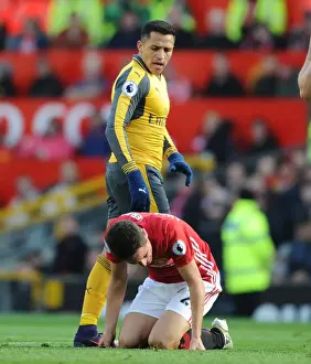Manchester United V Arsenal 2016-17 Prints: Clash at Old Trafford: Arsenal vs Manchester United - Premier League Showdown (2016-17)