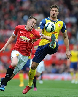Manchester United V Arsenal 2014-15 Prints: Clash at Old Trafford: Manchester United vs