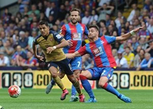 Images Dated 16th August 2015: Clash at the Palace: Sanchez vs. Crystal Palace Defenders