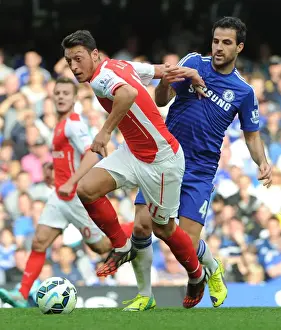 Chelsea V Arsenal 2014-15 Prints: Clash of the Past Masters: Ozil vs. Fabregas - Chelsea vs. Arsenal, Premier League 2014-15