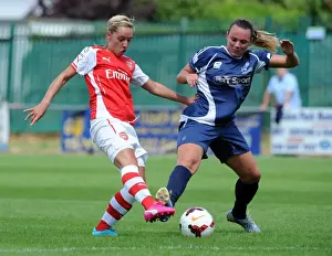 Millwall Lionessess V Arsenal Ladies 2014 Prints: Clash on the Pitch: Nobbs vs. Rutherford in WSL Continental Cup Showdown