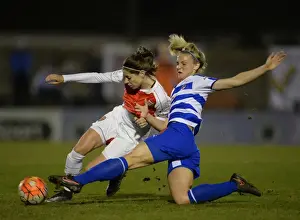 Arsenal Ladies V Reading FC Women 23rd March 2016 Prints: Clash on the Pitch: Vicky Losada vs. Kayleigh Hines - Arsenal Ladies vs. Reading FC Women
