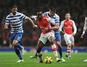 Arsenal V Queens Park Rangers 2014-15 Prints: Clash of the Players: Welbeck vs. Isla in Arsenal's Battle with QPR