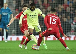 Liverpool V Arsenal 2021-22 Prints: Clash of the Reds: Maitland-Niles vs