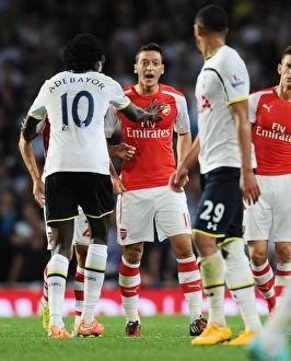 Arsenal V Tottenham Hotspur 2014-15 Prints: Clash of Rivals: Arsenal vs. Tottenham, Ozil vs. Adebayor