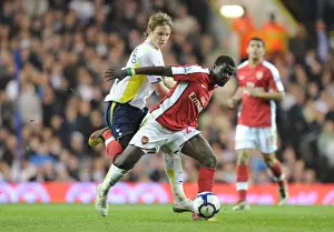 Tottenham Hotspur V Arsenal 2009-10 Prints: Clash of Rivals: Eboue vs. Pavlyuchenko in the North London Derby