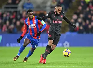 Crystal Palace V Arsenal 2017-18 Prints: Clash at Selhurst: Lacazette vs Schlupp in Premier League Showdown