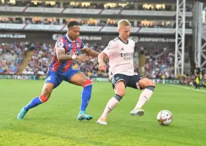 Crystal Palace V Arsenal 2022-23 Prints: Clash at Selhurst Park: Arsenal's Zinchenko Fends Off Clyne in Premier League Showdown