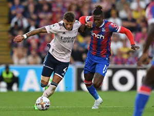 Clash at Selhurst Park: Ben White vs. Wilfred Zaha - Crystal Palace vs. Arsenal, 2022-23 Premier League
