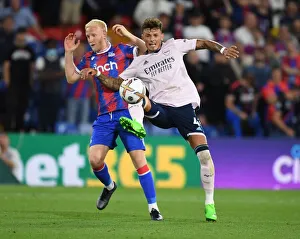 Crystal Palace V Arsenal 2022-23 Prints: Clash at Selhurst Park: Ben White vs. Will Hughes - A Premier League Battle