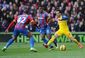 Clash at Selhurst Park: Cazorla vs Zaha-Puncheon Battle in Crystal Palace vs Arsenal, Premier League 2015
