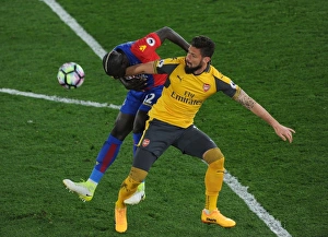 Crystal Palace V Arsenal 2016-17 Prints: Clash at Selhurst Park: Giroud vs. Sakho in Premier League Showdown