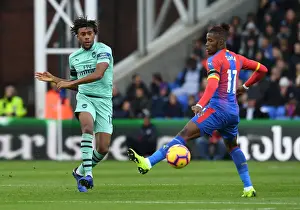 Crystal Palace V Arsenal 2018-19 Prints: Clash at Selhurst Park: Iwobi vs. Zaha - A Premier League Battle