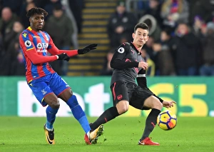 Crystal Palace V Arsenal 2017-18 Prints: Clash at Selhurst Park: Koscielny vs. Zaha in Premier League Showdown