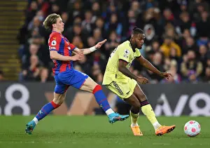 Clash at Selhurst Park: Nuno Tavares vs Conor Gallagher in the Premier League Battle between Crystal Palace and Arsenal