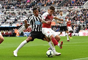 Newcastle United V Arsenal 2018-19 Prints: Clash at St. James Park: Torreira vs. Hayden