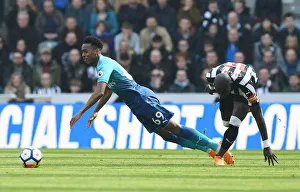Newcastle United V Arsenal 2017-18 Prints: Clash at St. James Park: Willock vs. Diame - A Premier League Battle