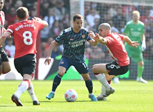 Southampton V Arsenal 2021-22 Prints: Clash at St. Mary's: Cedric vs