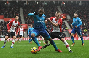 Southampton V Arsenal 2017-18 Prints: Clash at St. Mary's: Lacazette vs