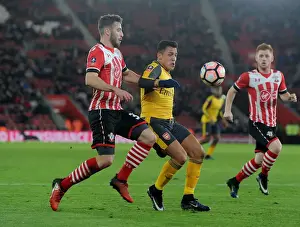 Clash at St. Mary's: Sanchez vs McQueen in FA Cup Showdown (Southampton v Arsenal, 2016-17)
